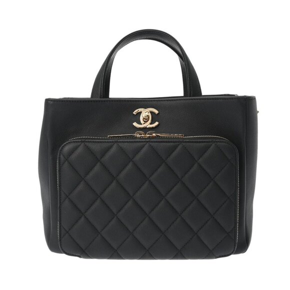 CHANEL Matrasse Business Affinity 2WAY Tote Black/Noir - Picture 1 of 10
